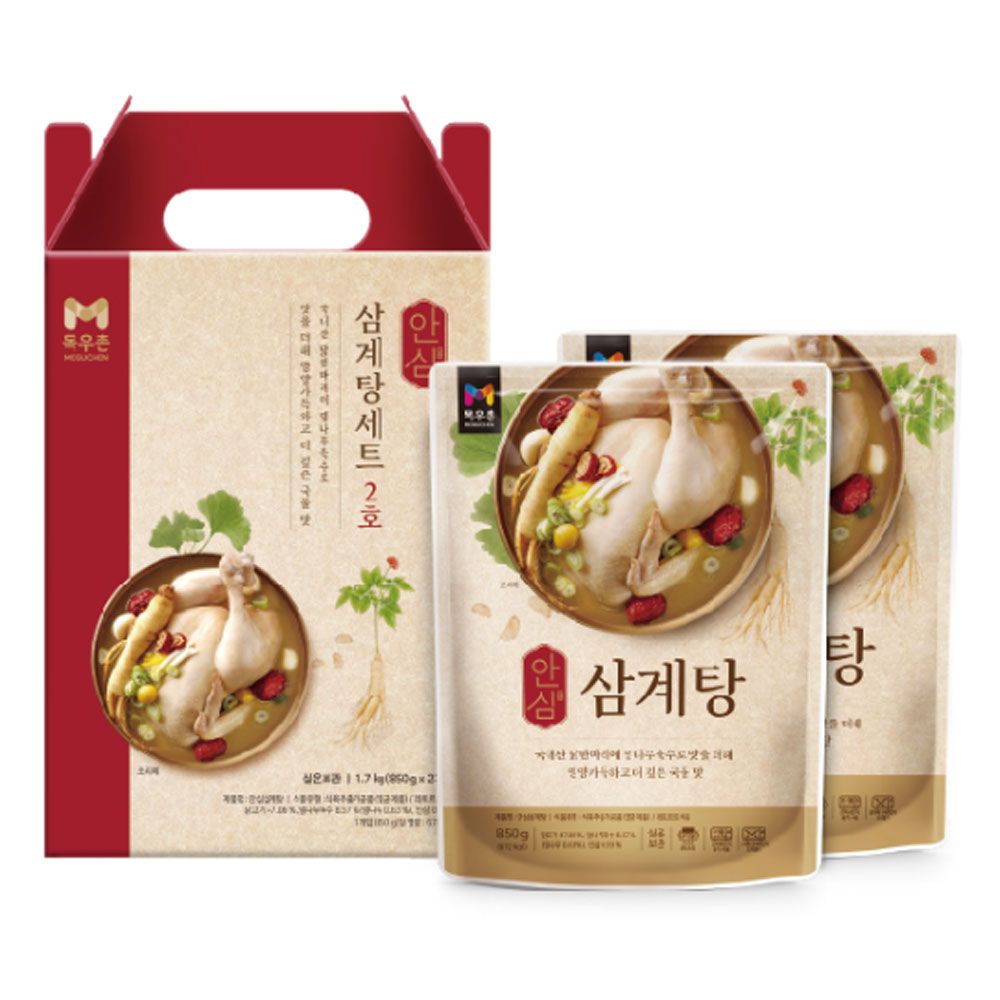 [목우촌] 농협이 만든 안심 삼계탕세트 2호 (850gx2팩)